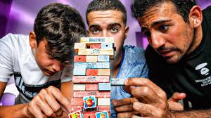 Players take turns removing one block at a time from a tower constructed of 54 blocks. Juego Al Jenga De Fortnite Con Mis Primos Muy Random Elchurches Youtube