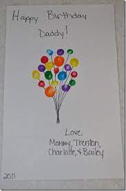 Lots of ideas for birthday cards for toddlers to make as well as other homemade card ideas as well. Creatively Blooming Gifts For A Deployed Daddy Dad Birthday Card Homemade Birthday Cards Birthday Card Craft
