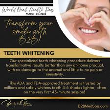 March 20th is World Oral Health Day! 🌍😃 Get a brighter smile this month  for ONLY $100💓 Regular price $150😱 Brighten your smile this World Oral  Health Day to keep that smile