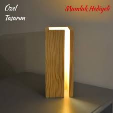 Ince Serisi Ozel Ahsap Retro Aplik Mumluklar Retro Aydinlatmalar