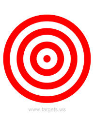 Bullseye Target 15 Bullseye Target Paper Targets Shooting Targets