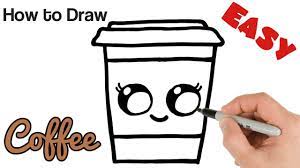 How To Draw Cute Coffee Drink Super Easy And Kawaii Youtube 'kawaii white cat' by peppermintpopuk. how to draw cute coffee drink super easy and kawaii