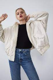 Reversible Bomber Jacket Bombers Woman Zara United Kingdom Bomber Jacket Jackets Oversized Bomber Jacket