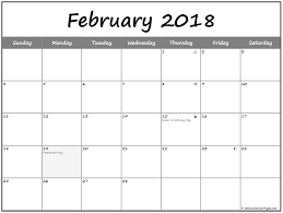 February 2018 Lunar Calendar Moon Phase Calendar