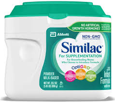 Amazon Com Similac For Supplementation 4 Tubs Gentle Non Gmo Infant Formula For Breastfed Babies With Prebiotics Supports Brain Eye Development Powder 23 2 Oz Each Health Personal Care