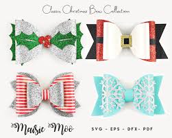 Christmas Bow Svg Collection Christmas Bow Template Svg Bow Etsy Christmas Bows Bow Template Bows