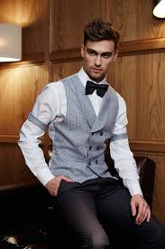 Velsvoir Shawl Db Waistcoat Drop Down Shirt Arm Garters Bow Tie Bartender Outfit Mens Outfits Shirt Garters