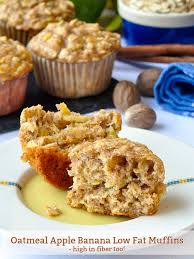 Here we have a low calorie recipe which has added oats in it and it's. Oatmeal Apple Banana Low Fat Muffins Easy Delicious High In Fiber Too
