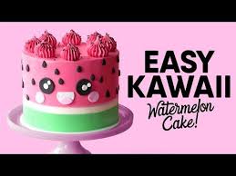 How To Decorate A Kawaii Watermelon Cake The Scran Line Youtube Watermelon Cake Pear And Chocolate Cake Cake