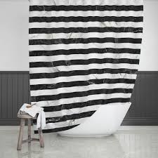 Marble #texture shower curtain by followmeaway. Marble Stripes Pattern Black And White Shower Curtain White Shower Black And White Shower Curtain White Shower Curtain