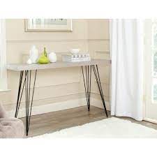 Ships free orders over $39. Safavieh Wolcott 55 In Gray Black Standard Rectangle Wood Console Table Fox4208b The Home Depot