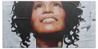 Whitney Houston Beach Towel