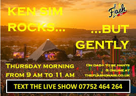 🎸 **THURSDAY 9–11 AM: **Ken Sim** ROCKS... BUT GENTLY** Festival fever is  here — and Ken's got your Glastonbury preview locked in. Tune in for two  hours of standout sounds: classic anthems,