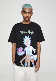 Official rick and morty merchandise can be found at zen monkey studios, and at ripple junction. Pull Bear Rick Amp Morty T Shirt Print Mottled Dark Grey Dunkelgrau Meliert Zalando De