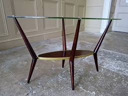 Accent your living room with a coffee, console, sofa or end table. Italian Design Coffee Table Glass 1950 S Alto Stile