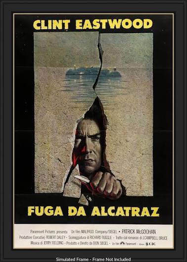 Escape from Alcatraz (1979) Original Italian 2 Fogli Movie Poster -  Original Film Art - Vintage Movie Posters