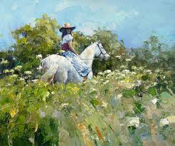 In The Tall Grass Alexi Zaitsev Sale Of Paintings And Other Art Works Painting Art Painting Oil Farm Art