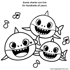 Discover fun coloring activities featuring baby shark and the shark family!the newly updated baby shark coloring book app now includes . Baby Shark Song Coloring Pages Baby Shark Coloring Pages Coloring Pages For Kids And Adults