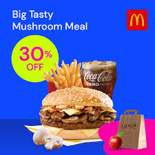 Talabat Mcdonald S Big Tasty Mushroom Burger Is 30 Off On Talabat Order Now And Try It Out بيج تايستي برجر عليه خصم 30 على طلبات اطلب الحين و جربه Facebook