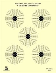 official nra airgun targets pellet gun bb gun shooting targets