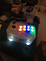 The key to this simple diy is the premade arcade enclosure. I Built My First Diy Arcade Sticks This Weekend Real Chuffed With The Result Even If It Is In Tupperware Retropie