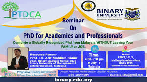 Maybe you would like to learn more about one of these? Binary University Ph D For Professionals And Academicians In Malaysia From Bangladesh By Dr Asif Youtube