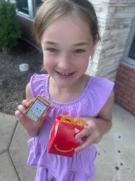 Finding happy meal toys at McDonald's