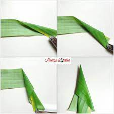 Cara menghias kamar ini sama halnya dengan menempelkan wallpaper. Cara Melipat Daun Pisang Untuk Hiasan Tampah Haniya Kitchen