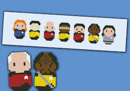 Johloh | | the four seasons of mr. Star Trek The Next Generation Digital Cross Stitch Pattern