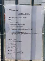 Established in 2015, pt npi was appointed as an authorized instrumentation system and industrial tools to serve various industries and application in. Loker Temanku Pt Testevo Integra Indonesia Kawasan Facebook