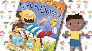 David shannon (born october 5, 1959) is an american writer and illustrator of children's books. Storytime Uh Oh David Sticker Book Read Aloud Children S Books Youtube