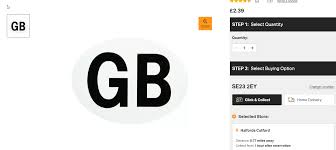 Car accessories, car kits, road atlases, travel guides, walking and leisure guides from the experts at the aa. Need A Gb Sticker For My Car Any Ideas Where To Get One Locally Today Wanted Offered Se23 Forum