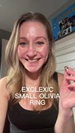 Video Review of eklexic Small Olivia Ring : Gold 7 by Gina