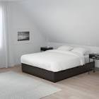 NORDLI Bed frame with storage, anthraciteQueen (160x200cm) Ikea