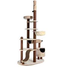 Trixie Nataniel Adjustable Cat Tree In Beige Chocolate Brown Petco Pet Furniture Pets