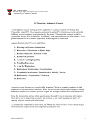 Posted on september 9, 2011 by jobcred. Cv Template Academic Careers