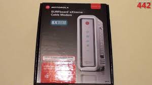 Motorola Surfboard Sb6141 Docsis 3 0 Cable Modem Overview Unboxing Youtube