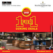 From dining, shopping, travel to online deals, there's something for everybody. Ambank Oneforone Buffet Meal At Spice Market Cafe Facebook