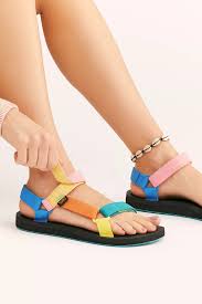Original Universal Printed Teva Sandals In 2021 Teva Sandals Outfit Teva Sandals Womens Sandals