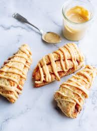 Maple Glazed Banana Scones Ricardo Recipe Banana Scones Scones Food