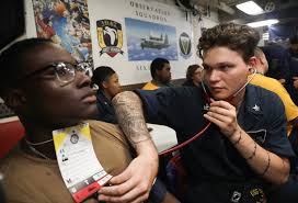 Vice Adm. Karl Thomas, commander, #US7thFleet, hosts leadership from task  forces and their spouses during a Commander's Conference March 24-25. CTF  70 Commander, Task Force 71 #CTF72 Commander, Logistics Group Western  Pacific,