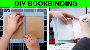Real deal diy book binding in action! Diy Hard Cover Bookbinding Youtube