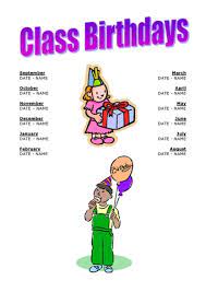 Find the best birthday gifts & presents ⭐ for kids, 18th birthday, 21st birthday, 30th & more ✓ huge range of exciting gifts ✓ free delivery available! Class Birthday List Teaching Ideas