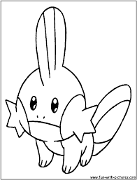 Visit our page for more coloring! Mudkip Coloring Page