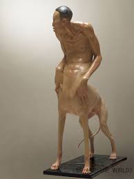 See more ideas about art, art inspiration, animal heads. Creepy Human Animal Hybrid Sculptures By Chinese Artist Liu Xue Human Animal Hybrid Animal Human Hybrid Sculptures