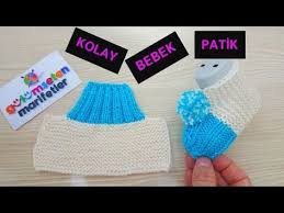 Iki Sis Ile Bebek Patik Yapimi Iki Sisle Patik Modelleri Yapilisi Bebek Patik Modelleri Youtube Patikler Bebek Patik Bebek