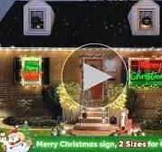 Amazon.com: 48-inch Large Merry Christmas LED Motif Light ...