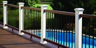 (a) a standard guardrail shall consist of top rail, midrail or equivalent protection, and posts, and shall have a vertical height within the range of 42 inches to 45 inches from the upper surface of the top rail to the floor, platform, runway, or ramp level. Find Out The Deck Railing Height To Meet Code In Your Area And Build A Beautiful Outdoor Space Decksdirect