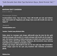 Hal tersebut dilarang dalam agama islam. 4 Jenis Adik Beradik Yang Perlu Kita Tahu