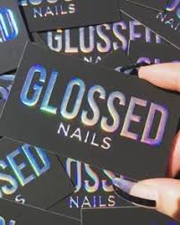 Holographic nail salon woman hand nails technician business card. 40 Holographic Business Cards Unicorn Foil Rainbow Silver Ideas Foil Business Cards Holographic Foil Business Cards